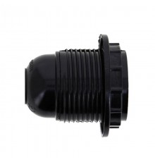 Патрон с кольцом карболитовый Е27 черный без наклейки PROxima  LHC-E27-r  EKF