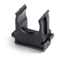 Крепёж-клипса для труб черная д20 (10шт/1000шт уп/кор) Строитель  PR13.0451  Промрукав