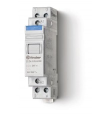 Модульный контактор; 2NC 20А; контакты AgSnO2; катушка 110В АС; ширина 17.5мм; степень защиты IP20 упаковка 1шт.  222481104000PAS  Finder