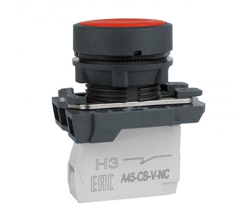 Кнопка OptiSignal D22 C5-P-401 красная пластик 1НЗ XB5AA42 332182 КЭАЗ