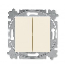 ABB Levit Слоновая кость / белый Выключатель 2-кл.  3559H-A05445 17W  2CHH590545A6017  ABB