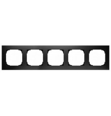 Рамка 5-постовая, серия SKY, цвет чёрный бархат2CLA857500A1501 ABB
