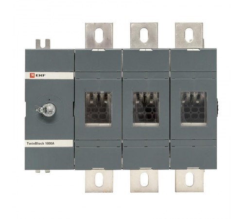 Рубильник 1000A 3P без рукоятки управления TwinBlock  tb-s-1000-3p  EKF