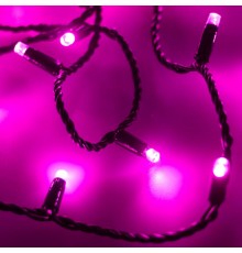 Светодиодная гирлянда ARD-STRING-CLASSIC-10000-BLACK-100LED-STD PINK (230V, 7W)  025806  Arlight