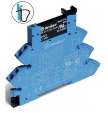 Интерфейсный модуль, твердотельное реле; выход 0,1A (48В DC); питание 110-125В AC/DC; категория защиты IP20  389101257048  Finder