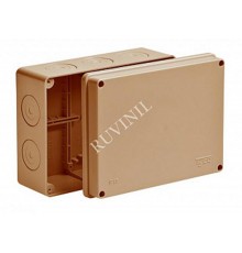 Коробка распр. Тусо для о/п, 200х140х75мм  без гермовводов не распр.горение HF без вводов,IP65 3керам.клеммника на 3 пол до 10 мм2  67056НГ-10-09 