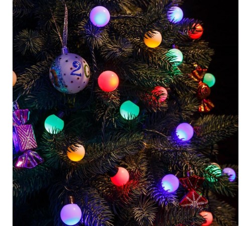 Гирлянда "шарики"  100 диодов  мульти  CL65   10м +1.5м, IP20  32353  FERON