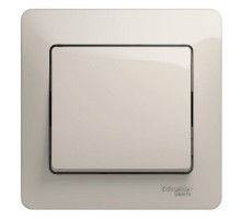 Glossa Молочный Выключатель 1-клавишный сх.1, 10AX (в сборе)  GSL000912  SE
