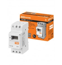 Таймер электронный ТЭ15М-1мин/7дн-32on/off-30А-DIN  SQ1503-0037  TDM