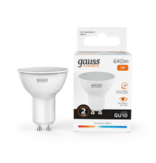 Лампа светодиодная LED Elementary MR16 GU10 9W 640lm 3000К  13619  Gauss