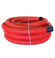Труба гофрированная двустенная ПНД d 125 с зондом (50 м) красная, EKF PROximatg2st-125-50mEKF