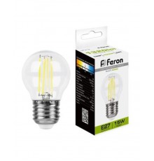 Лампа светодиодная, (15W) 230V E27 4000K прозрачная, LB-515  38253  FERON