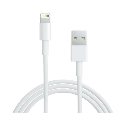 USB кабель для iPhone 5/6/7 моделей ОРИГИНАЛ (чип MFI) 1 м белый  18-0000  REXANT