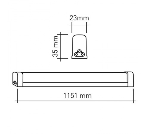 Cветильник светодиодный линейный RED LINE LLED-04-0-30K-016 16Вт 3000K L1151мм  Б0056187  ЭРА