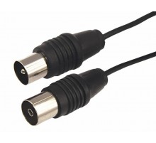 ВЧ кабель, ТВ гнездо - ТВ штекер, длина 20 метров, чeрный  17-5018  REXANT