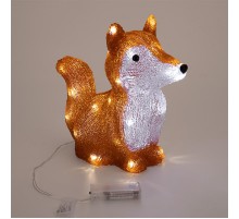 Акриловая светодиодная фигура Лисенок 28х15х26 см, батарейки 2хAA (не входят в комплект), 30 светодиодов  513-316  NEON-NIGHT