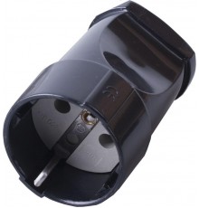 PST16-40-200 Розетка переносная 1-местная с/з, 250В,16А, черный  32854  STEKKER