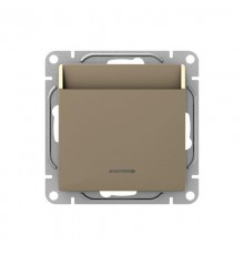 Механизм выключателя, карточный, с подсветкой, шампань Эпика  UP1-SWC-card EKF
