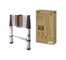 Лестница телескопическая алюминиевая ЛТ-11, 11 ступеней, h=3200 мм, "Алмаз"  SQ1028-0401  TDM