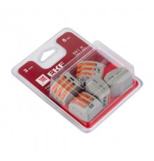 Клемма СМК 222-413 блистер (5шт)   plc-smk-413b  EKF