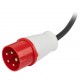 Удлинитель силовой IND380-U-1e-5x4-10m-IP44 на 380В в бухте 1 розетка CEE 5P 10м КГ 5х4 32A IP44  Б0057297  ЭРА