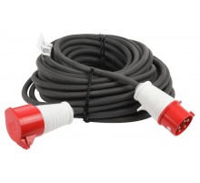 Удлинитель силовой IND380-U-1e-5x4-10m-IP44 на 380В в бухте 1 розетка CEE 5P 10м КГ 5х4 32A IP44  Б0057297  ЭРА