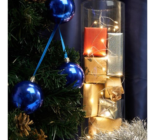 Светодиодная гирлянда CL570 линейная 2м + 0.5м 2700К с питанием от батареек  32364  Feron