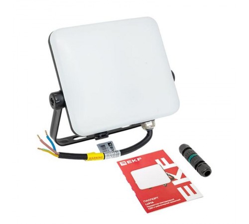Прожектор светодиодный СДО-4003 30Вт 4000К IP65 с равномерной засветкой LUMA EKF  FLL-4003-30-4000  EKF