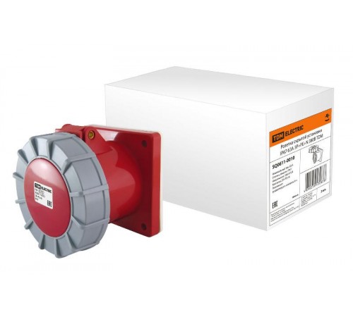 Розетка скрытой установки IP67 63А 3Р+РЕ+N 380В   SQ0611-0010  TDM