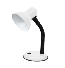 Светильник настольный под лампу СНО-02Б на основании 60Вт E27 230В БЕЛЫЙ (мягкая упаковка)  4690612012445  IN HOME