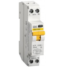 Выключатель автоматический дифференциального тока АВДТ32М 1п+N 32А C 30мА тип AC (1 мод)  MAD32-5-032-C-30  IEK