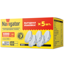Лампа светодиодная   95 324 NLL-GX53-10-230-4K-PACK5  95324  Navigator