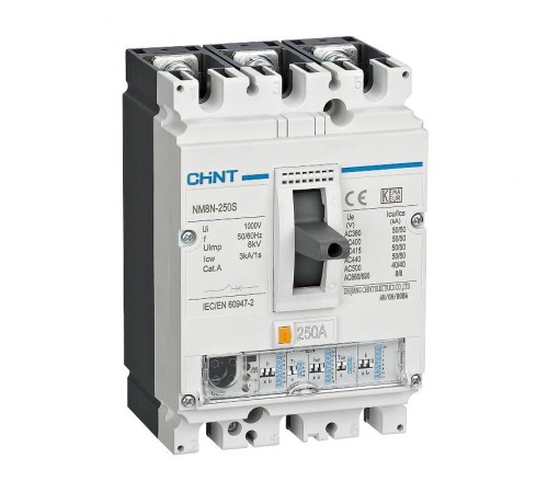 Выключатель автоматический NM8N-630Q EN 3P 400А 70кА с электр. расцепителем (R) в составе с DOB23F-M8 и DOSD23-M8  269431K1  CHINT