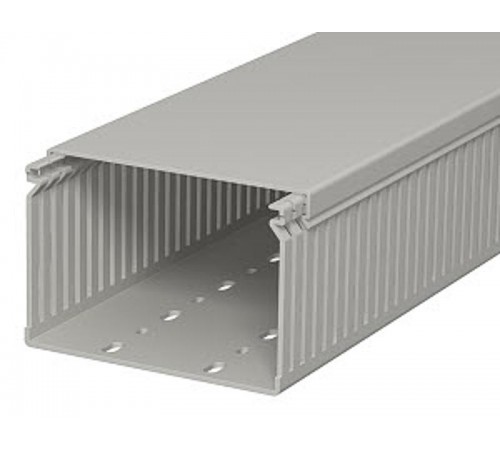 Распределительный кабельный канал LK4 80x120x2000 мм (ПВХ,серый) (LK4 80120)  6178061  OBO Bettermann