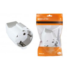 Кабельная розетка 2П+З  с з/ш 16А 250B белая  SQ1806-0031  TDM