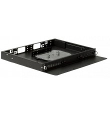 Hyperline FO-19V-1U-3xSLT-W130H30-24UN-BK Бокс оптический универсальный 19" выдвижной, с полкой, от 8 до 24 портов  401216  Hyperline