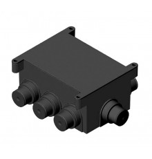 Коробка распределительная 118x76x58 (внутр разм)  для монолитных стен, 8 выводов высота 60 мм, IP 44  КР1301  HEGEL