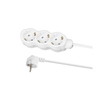 Удлинитель бытовой "Люкс" 3 гнезда, 2 м, с/з, с з/ш, ПВС 3х1 мм2, 16 А, 250 В, 3500 Вт  SQ1303-4025  TDM