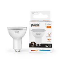 Лампа светодиодная LED Elementary MR16 GU10 7W 530lm 3000К  13617  Gauss