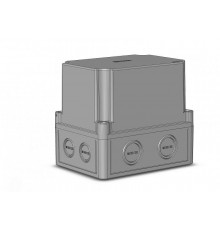 Коробка 150х110х138 АБС-пластик,светло-серый цвет корпуса и крышки,крышка высокая,DIN-рейка РП1  КР2801-613  HEGEL