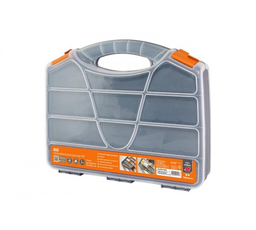 Органайзер-конструктор 13", 32х26х7 см двухсторонний, 44 отдельных ячейки, "Рубин"  SQ1032-0208  TDM