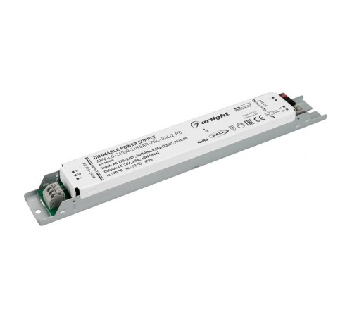  Блок питания ARV-LG-24060-LINEAR-PFC-DALI2-PD (24V, 2.5A, 60W) (Arlight, IP20 Металл, 5 лет)  049480  Arlight