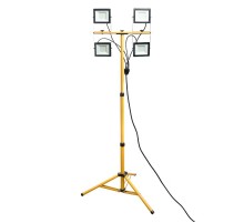 Прожектор на штативе 4*50W 6400К 220V черный IP65 LL-50  48507  FERON
