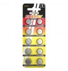 Батарейка щелочная (алкалиновая) G13 (357) LR1154, LR44 (200/1600/134400) (часовая)   C0034935  ТРОФИ