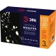 Гирлянда световая  Мишура, ЕNIG - 100M  , теплый белый, 100 micro диодов, 3 м, 220V, IP20  Б0051871  ЭРА