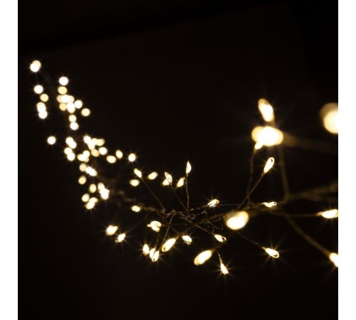 Гирлянда световая  Мишура, ЕNIG - 100M  , теплый белый, 100 micro диодов, 3 м, 220V, IP20  Б0051871  ЭРА