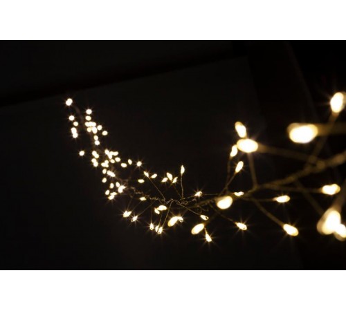 Гирлянда световая  Мишура, ЕNIG - 100M  , теплый белый, 100 micro диодов, 3 м, 220V, IP20  Б0051871  ЭРА