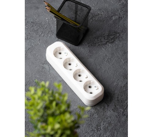 Колодка 4 гн. 16А 3,5кВт с/з Эксперт EKF PROxima  AKB16-4  EKF