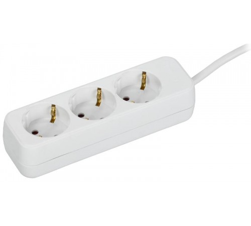 UMA Удлинитель У03 3 места 2P+PE 3м 3х1мм2 10А белый   UM-YP10-10-03-03-Z-K01  IEK