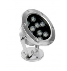 Прожектор светодиодный стационарный, 143*75*170mm, IP68 9W AC/DC24V 6400К ,850Lm, LL-824  48458  FERON